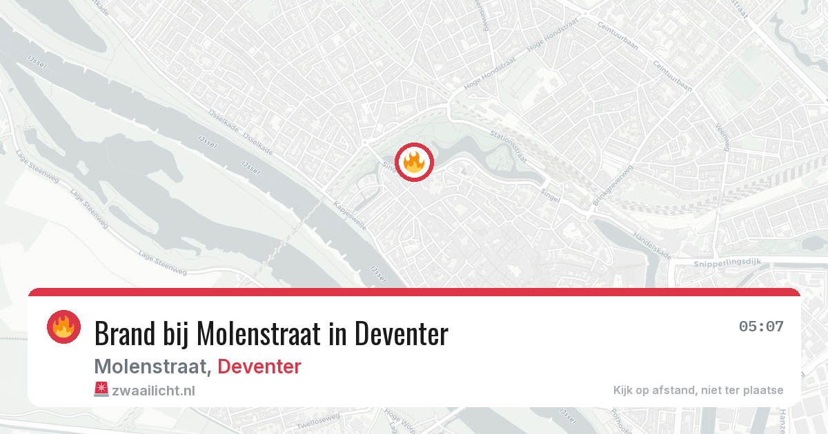 Brand bij Molenstraat in Deventer — 31 jul 2026