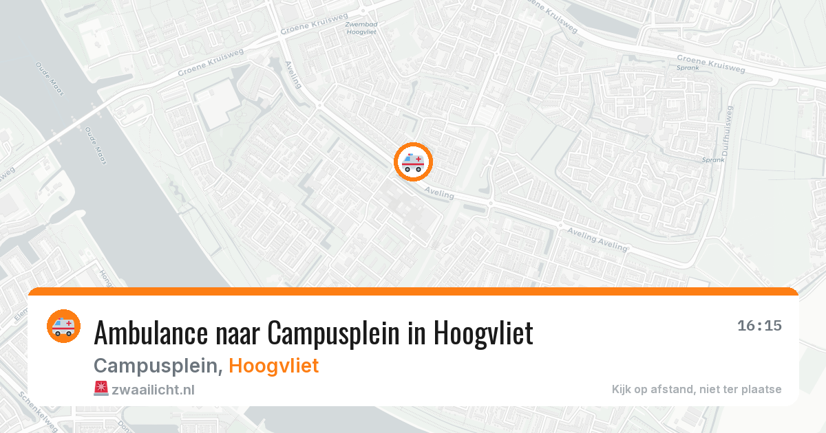 Ambulance naar Campusplein in Hoogvliet — 11 jul 2026