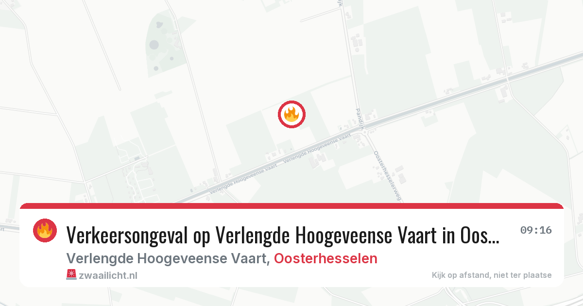 Verkeersongeval op Verlengde Hoogeveense Vaart in Oosterhesselen — 7 feb 2026