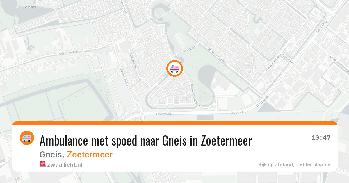 Ambulance met spoed naar Gneis in Zoetermeer — 28 jun 2026
