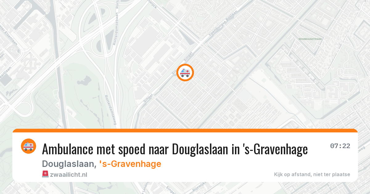Ambulance met spoed naar Douglaslaan in 's-Gravenhage — 12 apr 2026