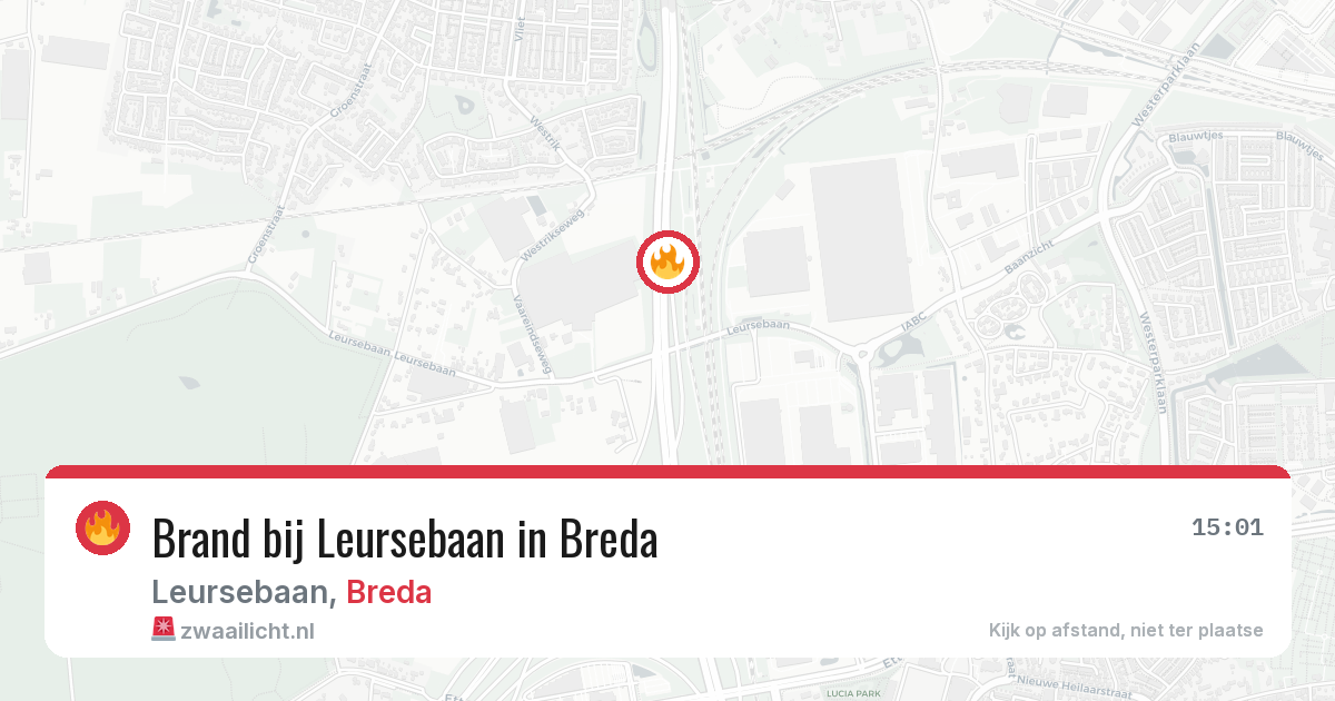 Brand bij Leursebaan in Breda — 3 aug 2026