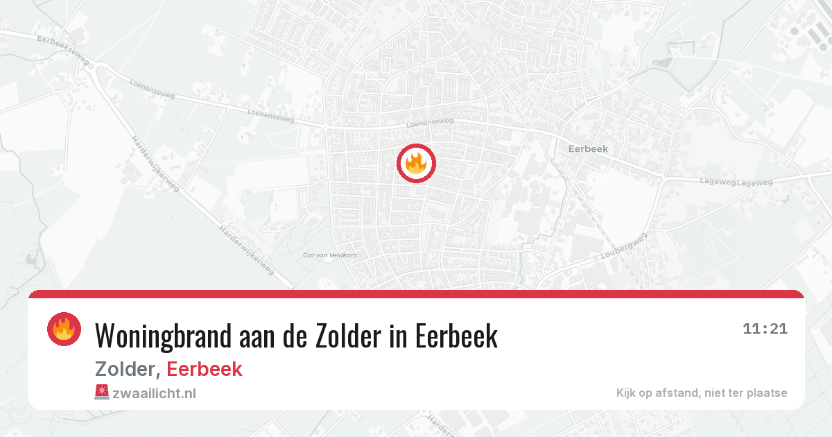 Woningbrand aan de Zolder in Eerbeek — 12 mei 2026