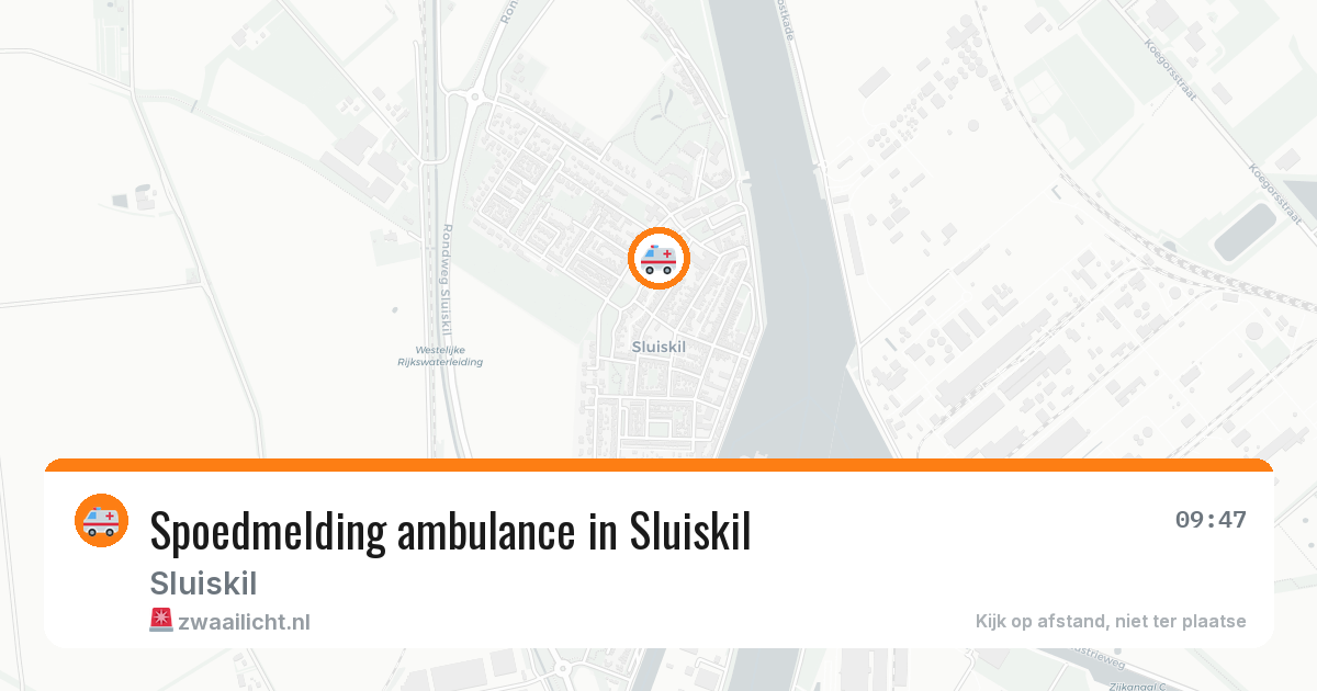Spoedmelding ambulance in Sluiskil — 30 mei 2026