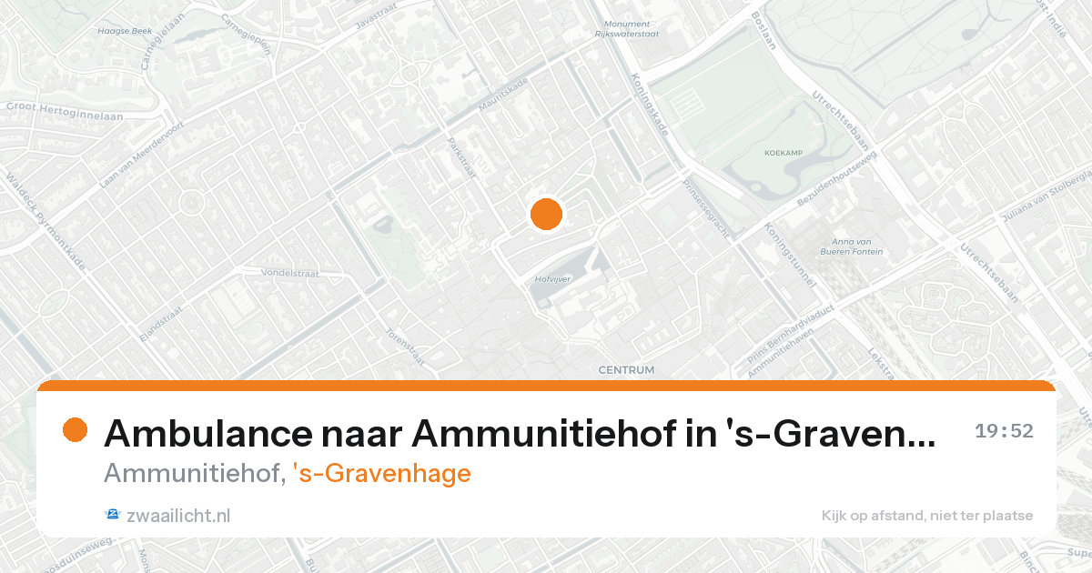 Ambulance naar Ammunitiehof in 's-Gravenhage — 30 jan 2026