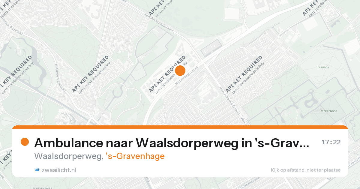 Ambulance naar Waalsdorperweg in 's-Gravenhage — 26 aug 2026