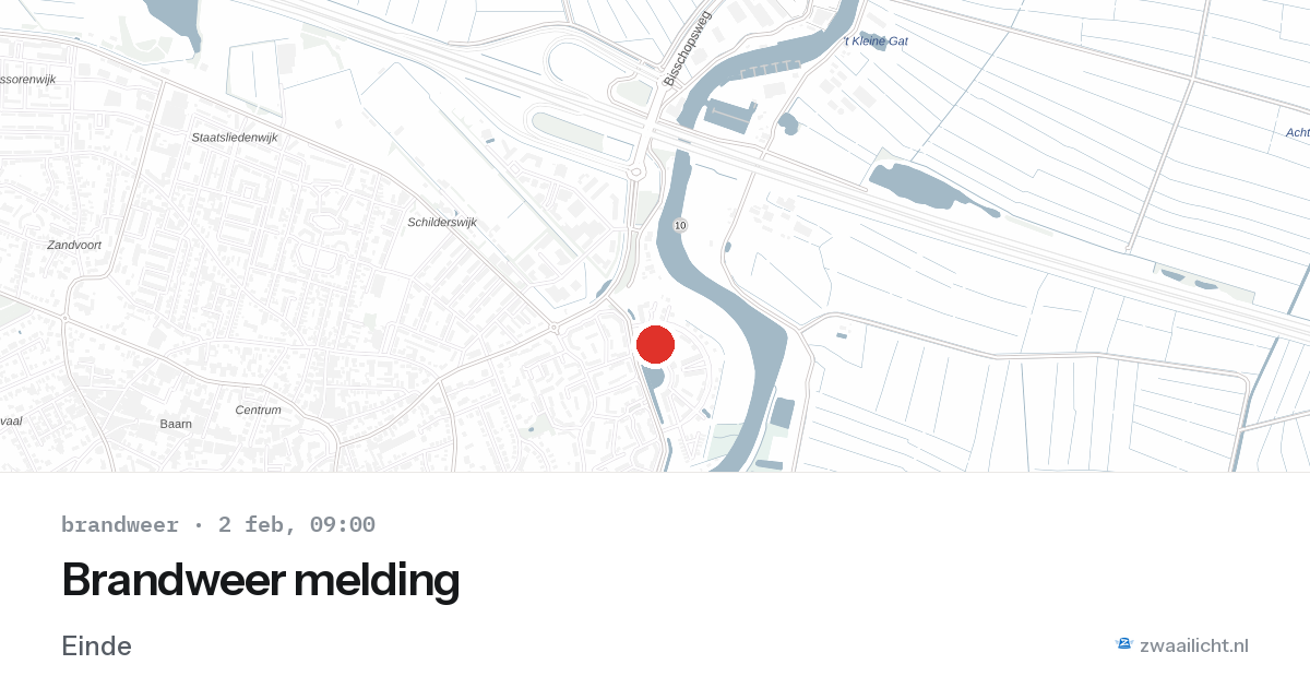 Brandweer melding — 2 feb 2026