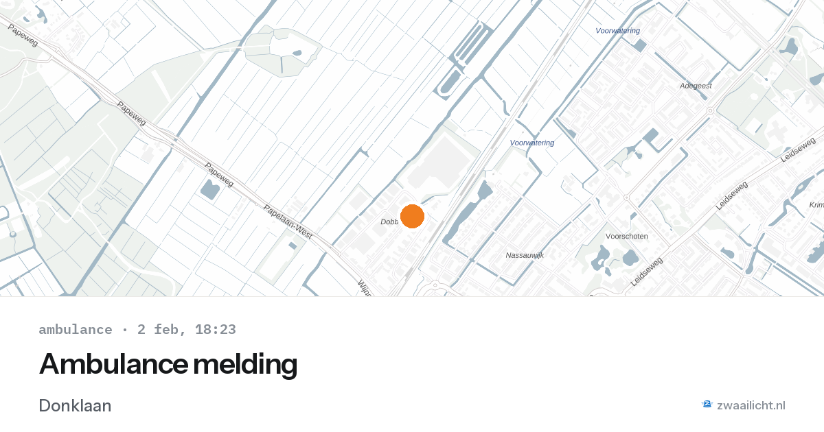 Ambulance melding — 2 feb 2026