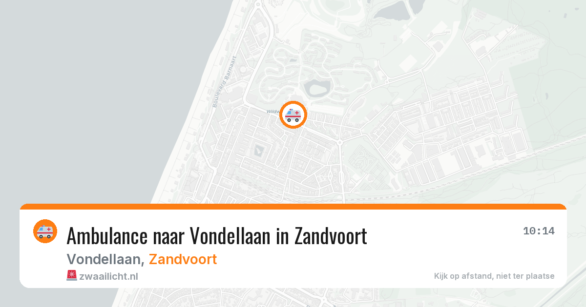 Ambulance naar Vondellaan in Zandvoort — 2 jul 2026