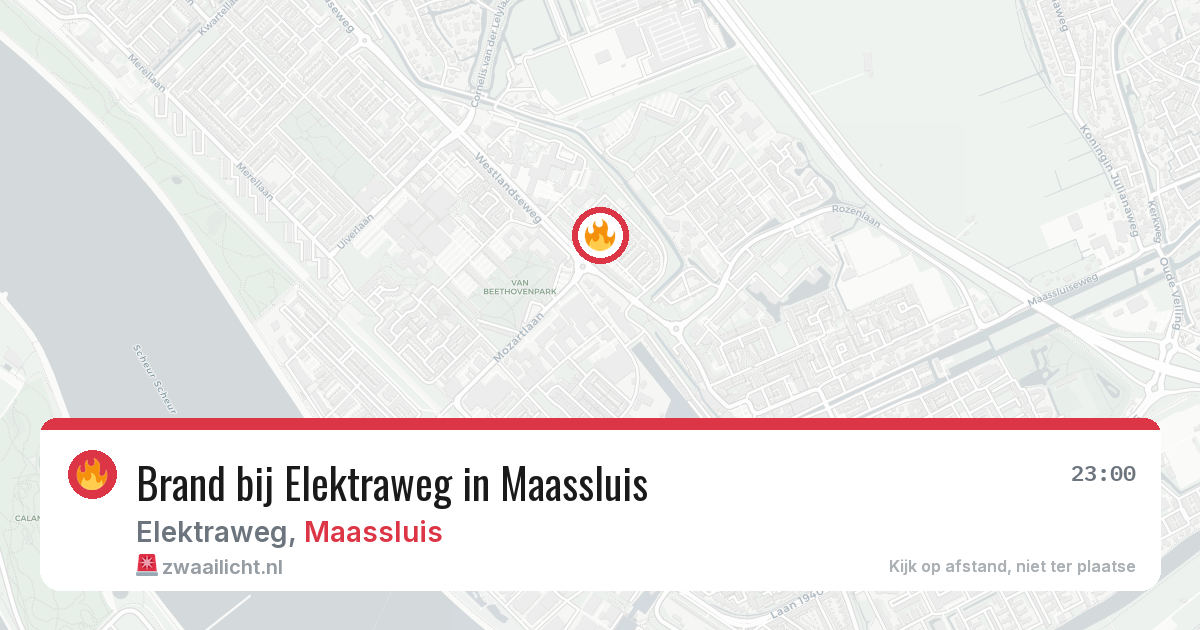 Brand bij Elektraweg in Maassluis — 8 jun 2026