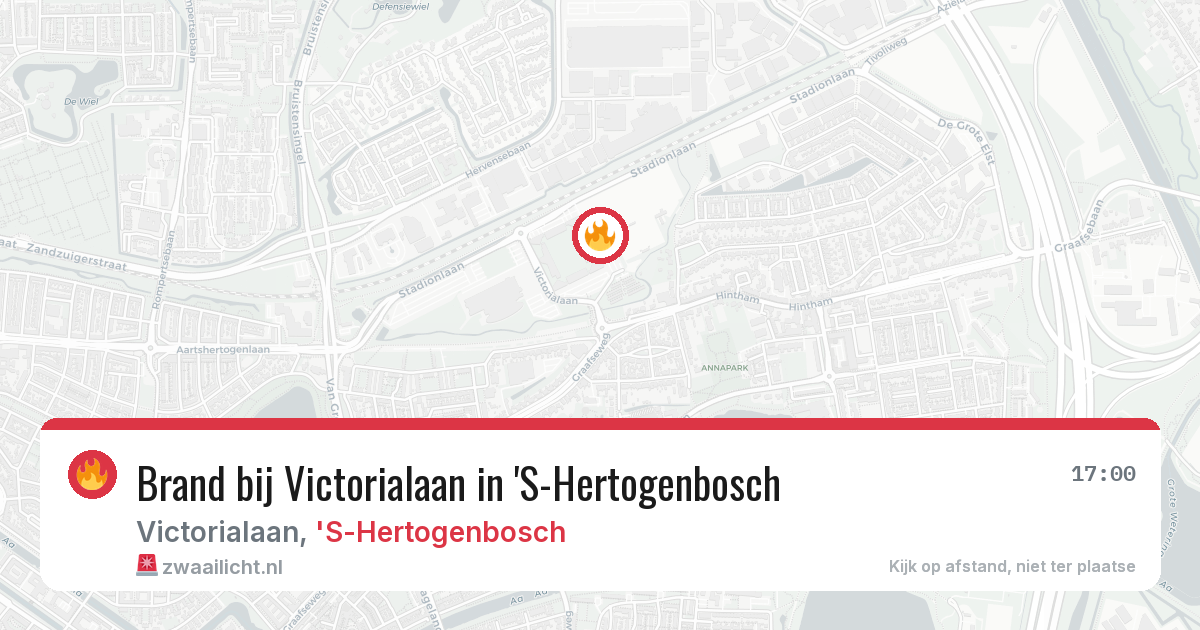 Brand bij Victorialaan in 'S-Hertogenbosch — 20 apr 2026