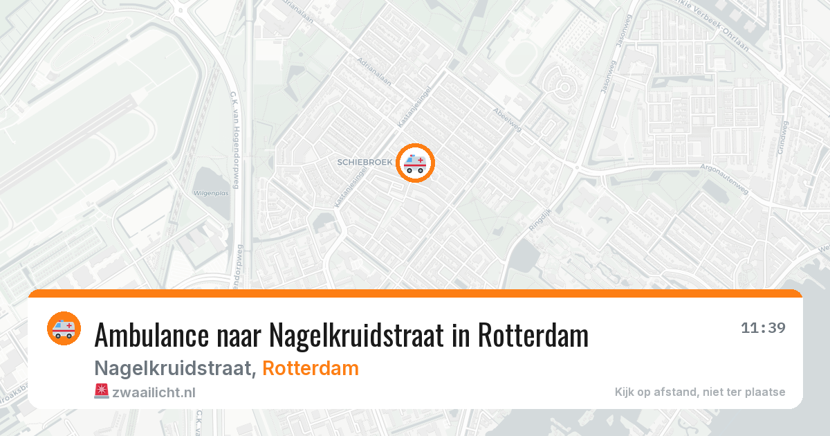 Ambulance naar Nagelkruidstraat in Rotterdam — 16 mei 2026