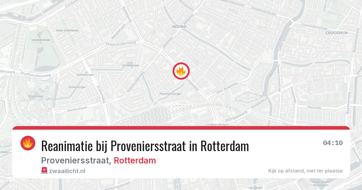 Reanimatie bij Proveniersstraat in Rotterdam — 25 mei 2026