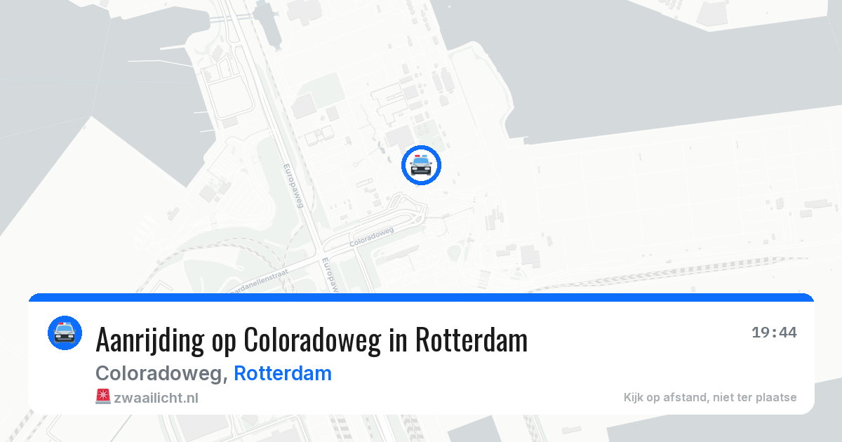 Aanrijding op Coloradoweg in Rotterdam — 28 jul 2026