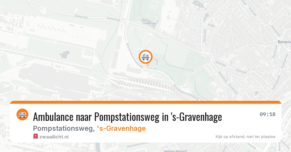 Ambulance naar Pompstationsweg in 's-Gravenhage — 3 mrt 2026