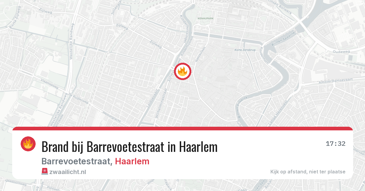 Brand bij Barrevoetestraat in Haarlem — 1 jun 2026