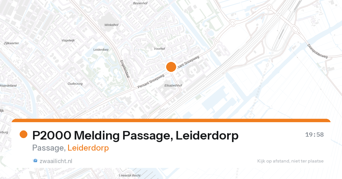 P2000 Melding Passage, Leiderdorp — 26 aug 2026