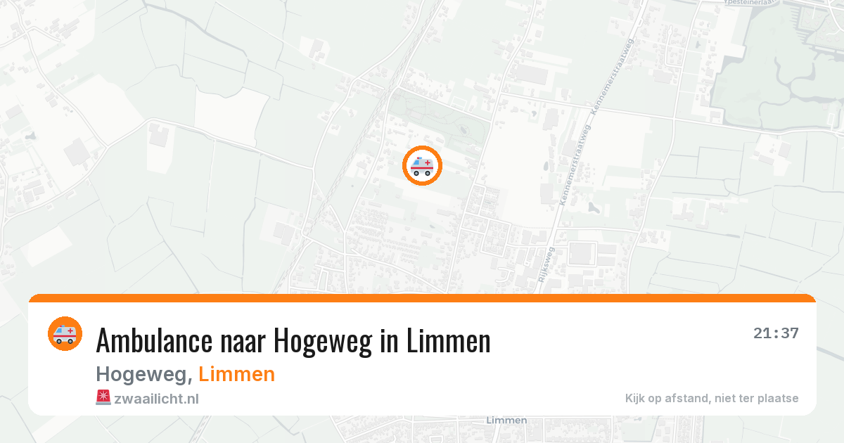 Ambulance naar Hogeweg in Limmen — 18 jul 2026