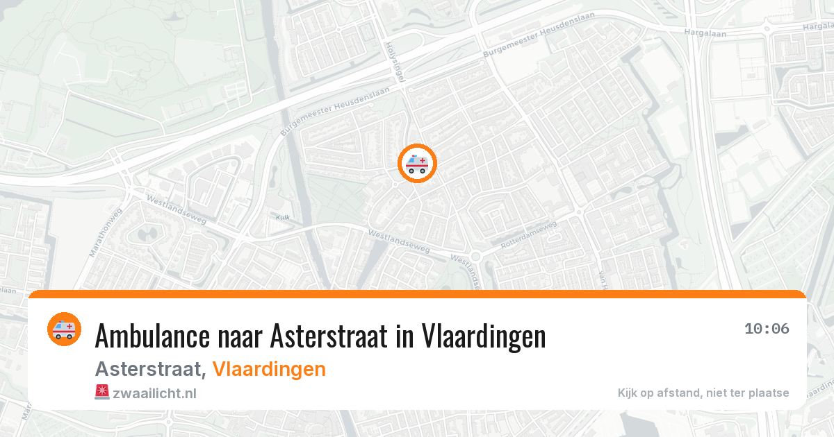 Ambulance naar Asterstraat in Vlaardingen — 2 jul 2026