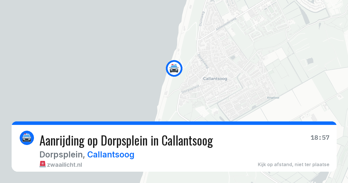 Aanrijding op Dorpsplein in Callantsoog — 15 jul 2026