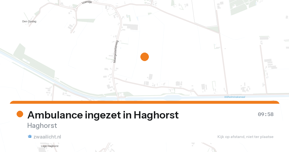 Ambulance ingezet in Haghorst — 24 aug 2026