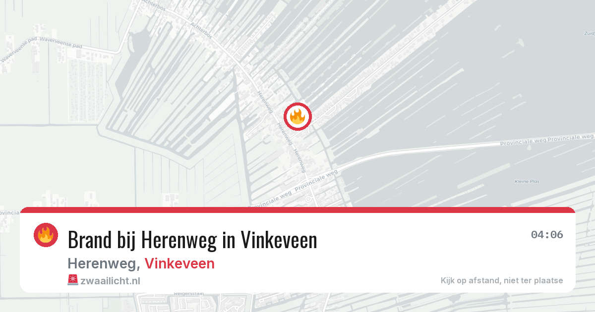 Brand bij Herenweg in Vinkeveen — 28 jun 2026