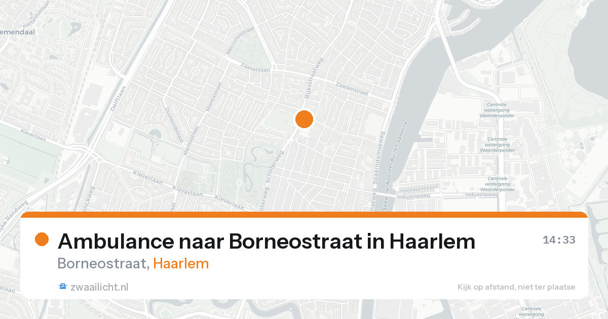 Ambulance naar Borneostraat in Haarlem — 21 mei 2026