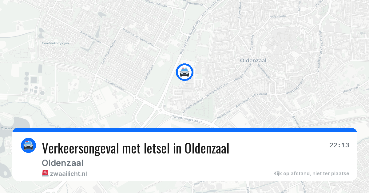 Verkeersongeval met letsel in Oldenzaal — 4 jul 2026