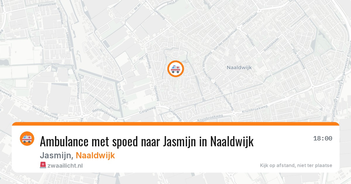 Ambulance met spoed naar Jasmijn in Naaldwijk — 4 jul 2026
