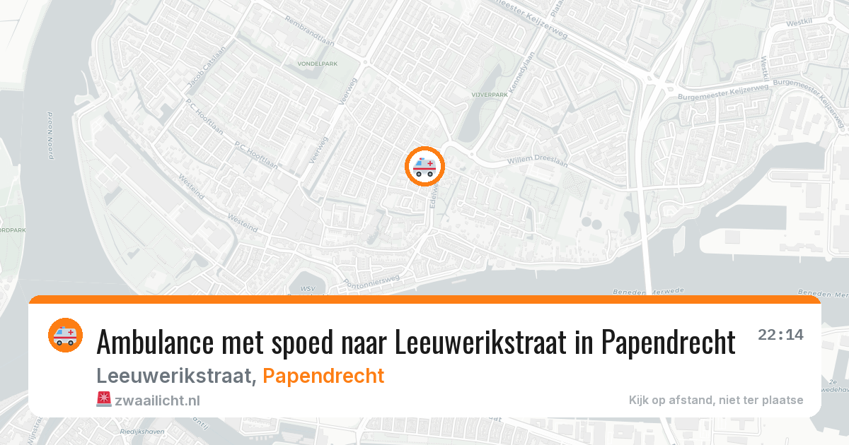Ambulance met spoed naar Leeuwerikstraat in Papendrecht — 25 jan 2026