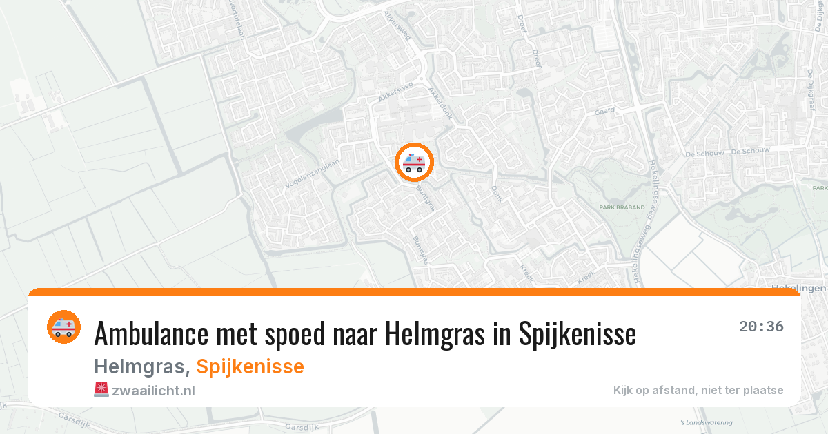 Ambulance met spoed naar Helmgras in Spijkenisse — 4 jun 2026