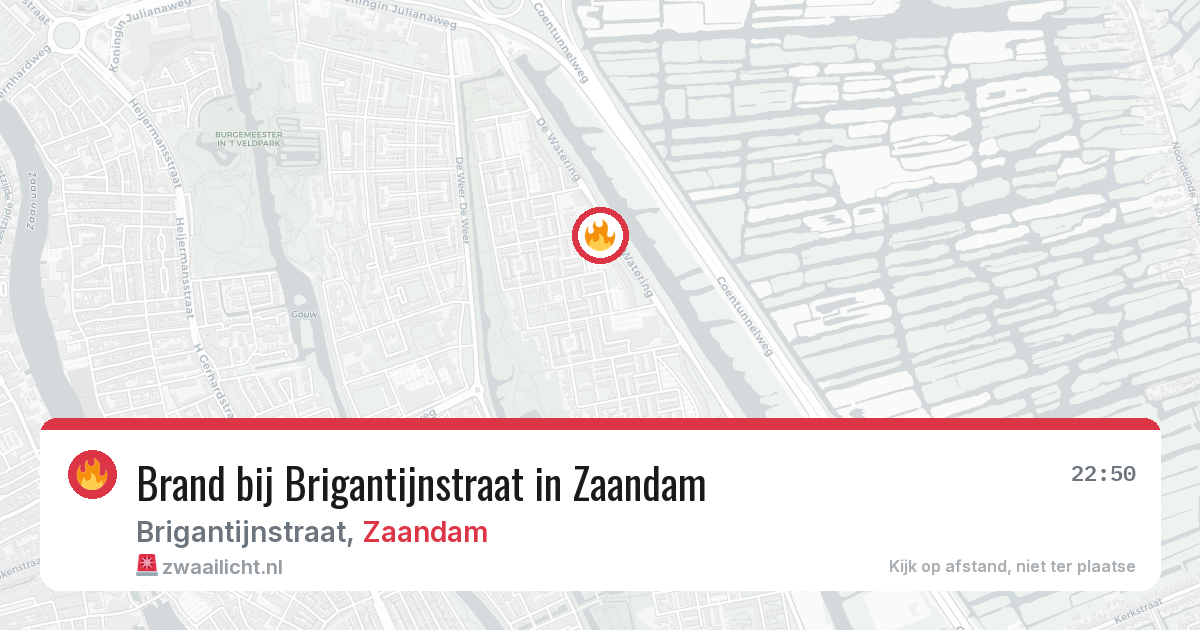 Brand bij Brigantijnstraat in Zaandam — 18 mrt 2026