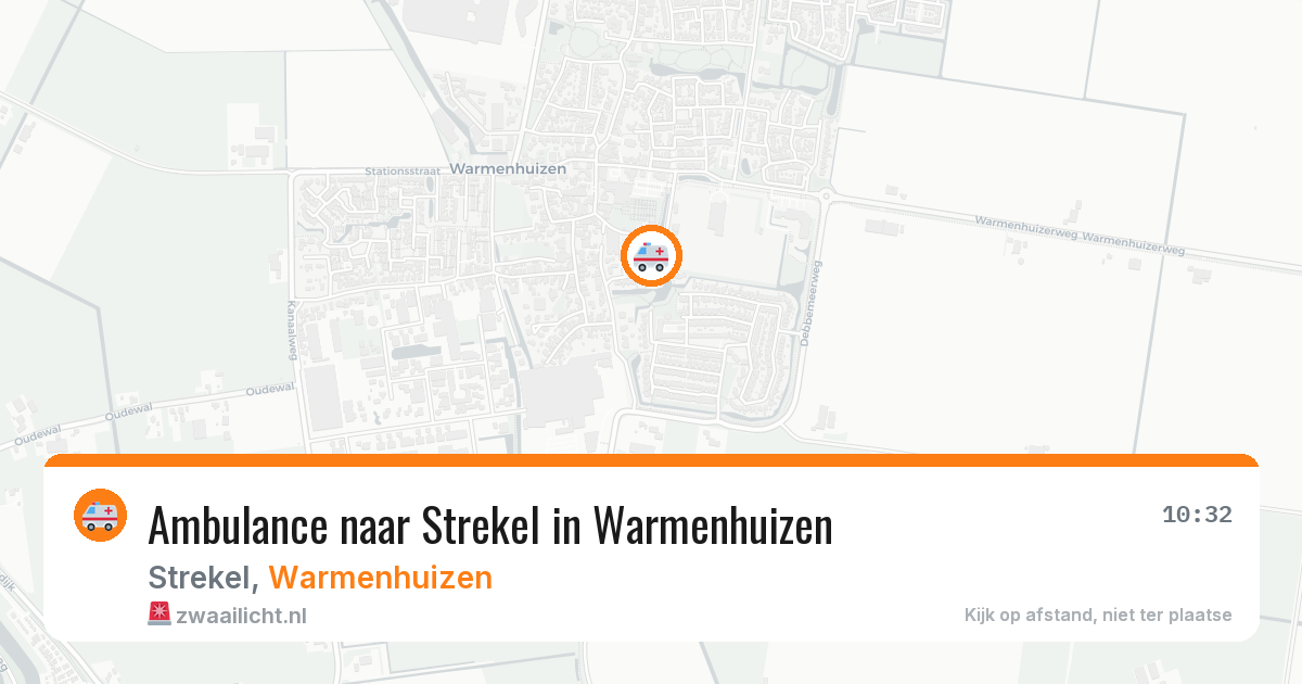 Ambulance naar Strekel in Warmenhuizen — 26 jun 2026