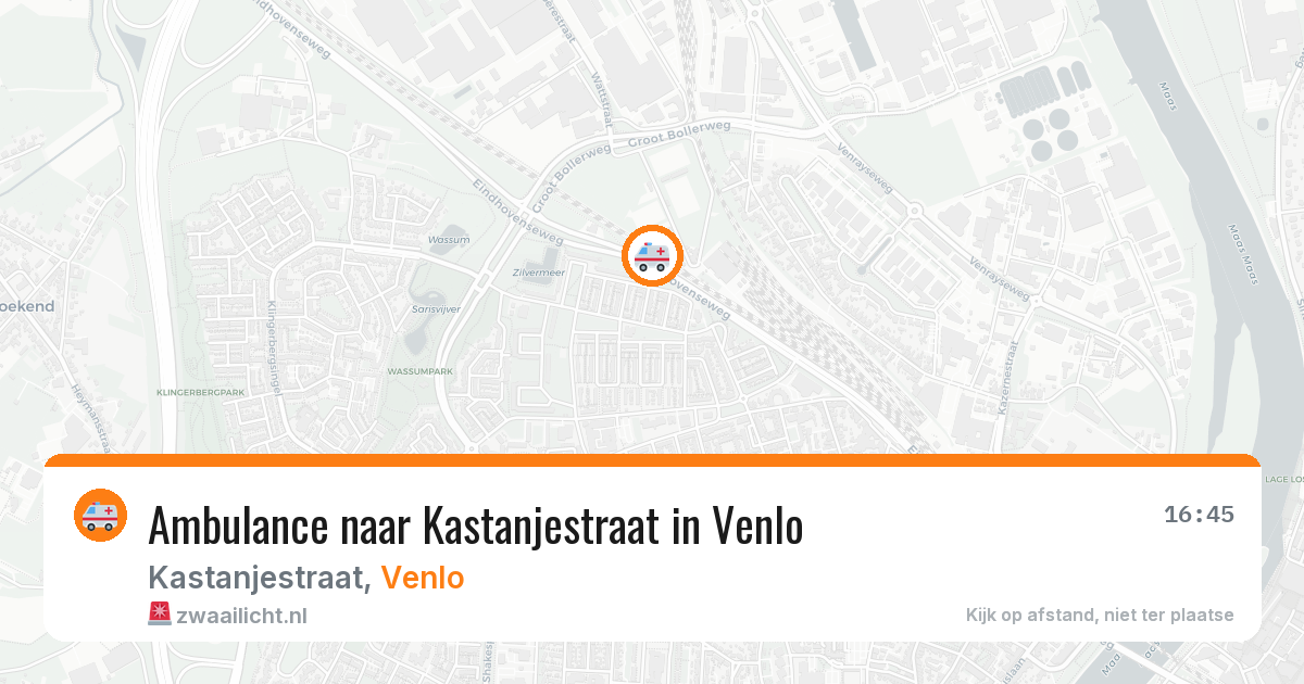 Ambulance naar Kastanjestraat in Venlo — 30 jun 2026