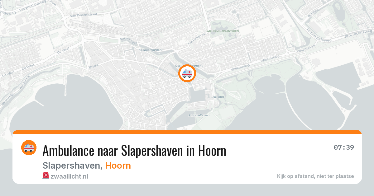 Ambulance naar Slapershaven in Hoorn — 3 jun 2026