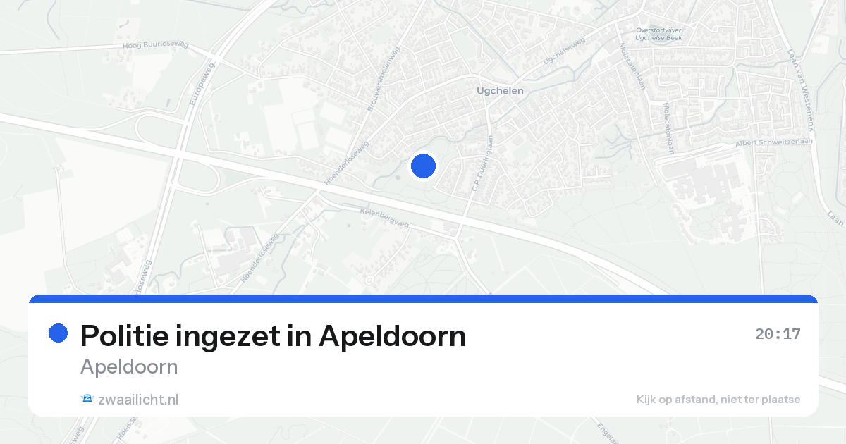 Politie ingezet in Apeldoorn — 18 jun 2026 | 🚨 Zwaailicht.nl