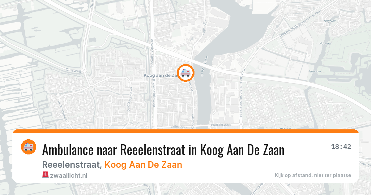 Ambulance naar Reeelenstraat in Koog Aan De Zaan — 6 apr 2026