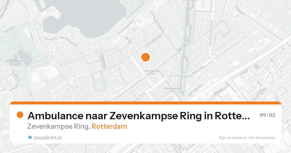 Ambulance naar Zevenkampse Ring in Rotterdam — 28 mei 2026