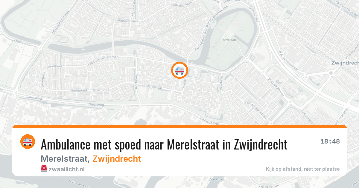 Ambulance met spoed naar Merelstraat in Zwijndrecht — 16 jan 2026
