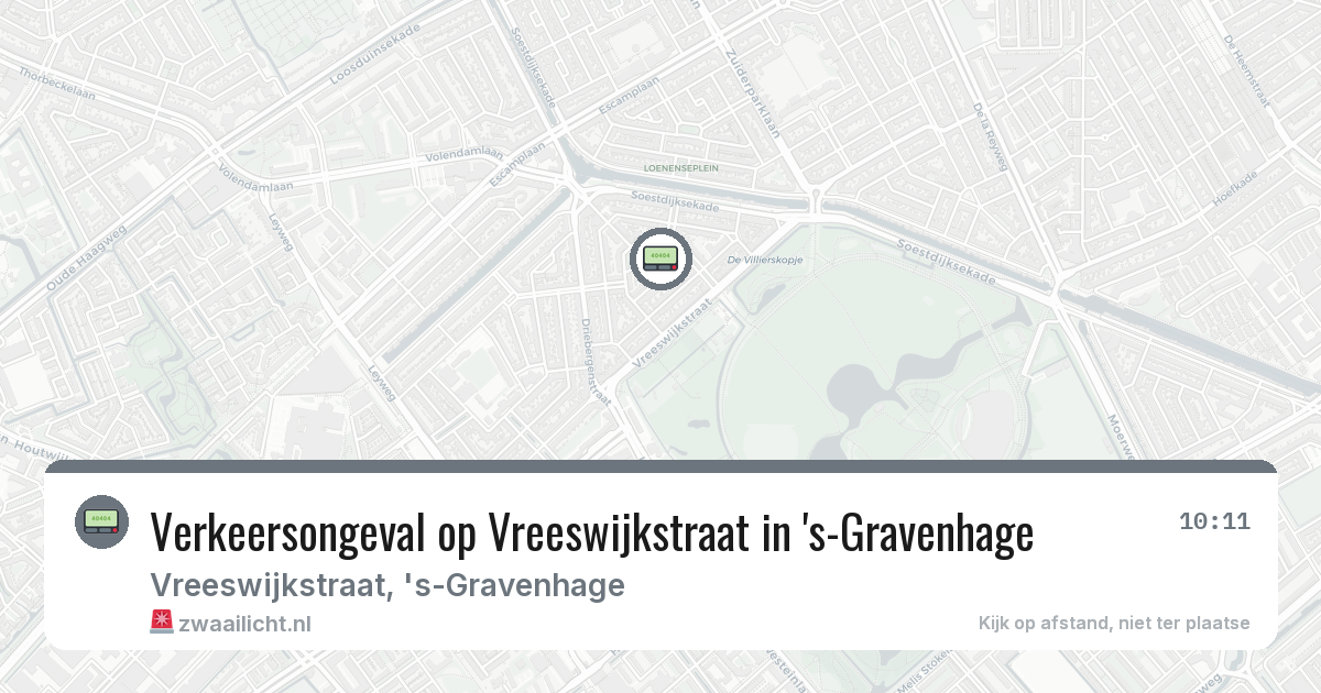 Verkeersongeval op Vreeswijkstraat in 's-Gravenhage — 3 feb 2026