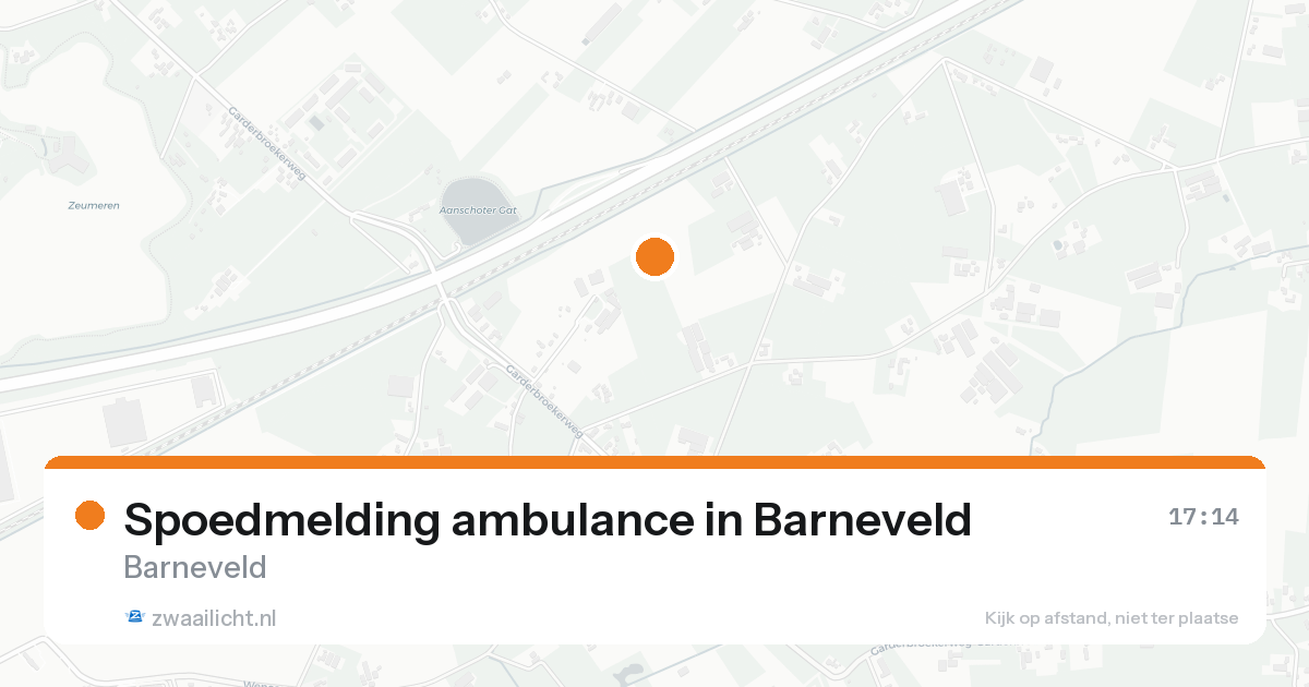 Spoedmelding ambulance in Barneveld — 10 mei 2026