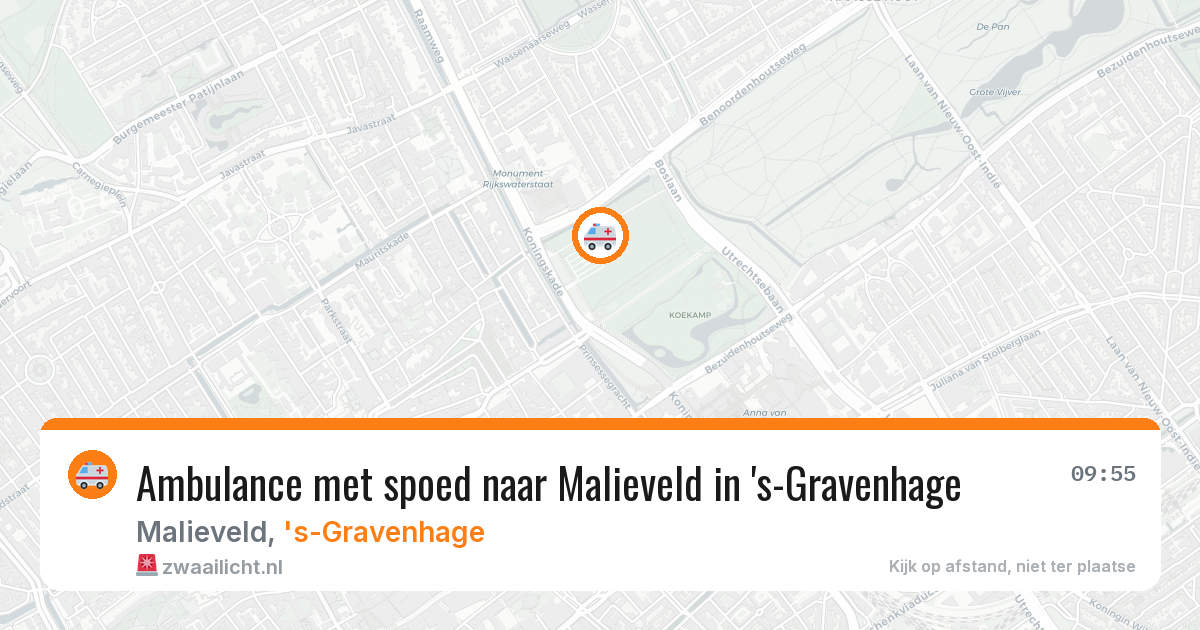 Ambulance met spoed naar Malieveld in 's-Gravenhage — 2 apr 2026