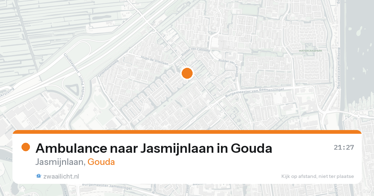Ambulance naar Jasmijnlaan in Gouda — 20 aug 2026