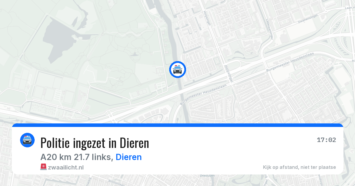 Politie ingezet in Dieren — 13 aug 2026 | 🚨 Zwaailicht.nl