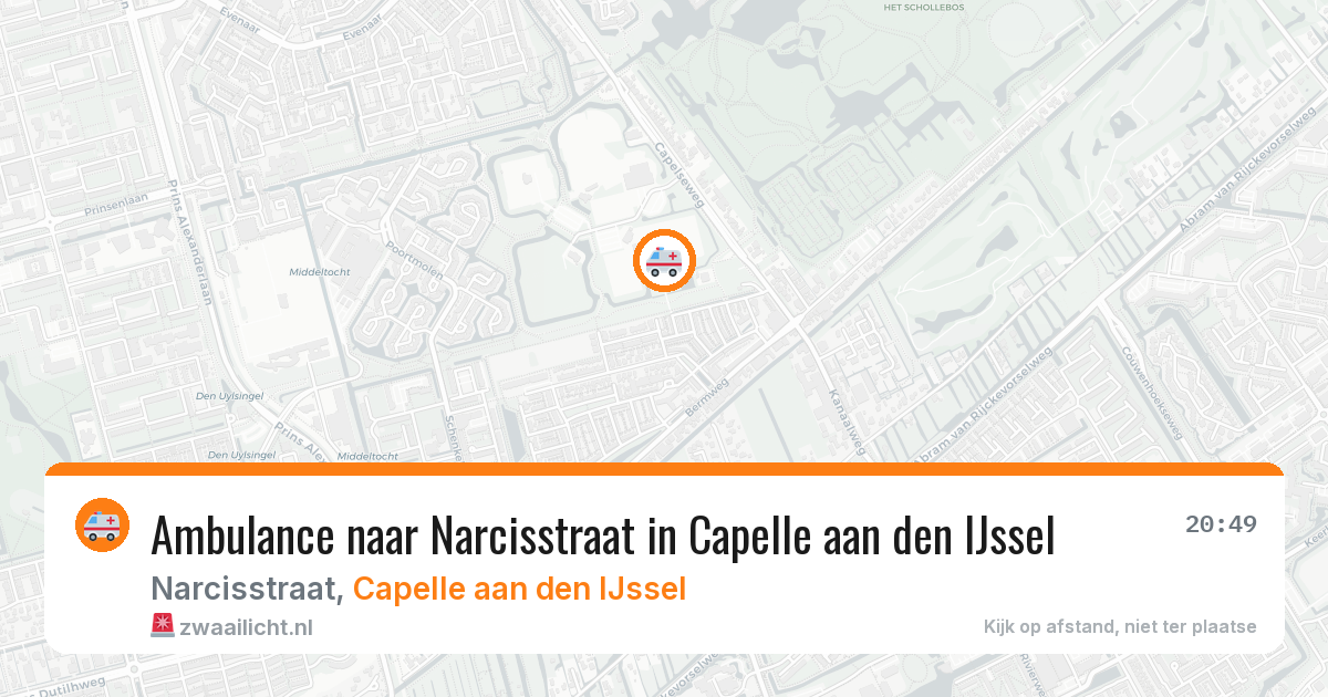 Ambulance naar Narcisstraat in Capelle aan den IJssel — 24 mei 2026