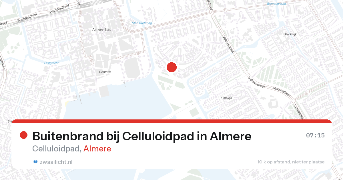 Buitenbrand bij Celluloidpad in Almere — 28 apr 2026