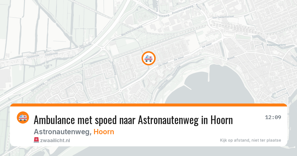 Ambulance met spoed naar Astronautenweg in Hoorn — 25 jun 2026