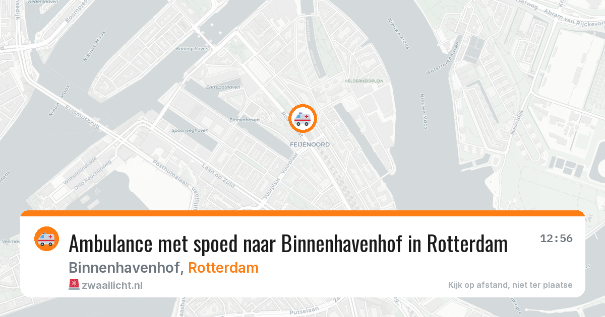 Ambulance met spoed naar Binnenhavenhof in Rotterdam — 20 jun 2026