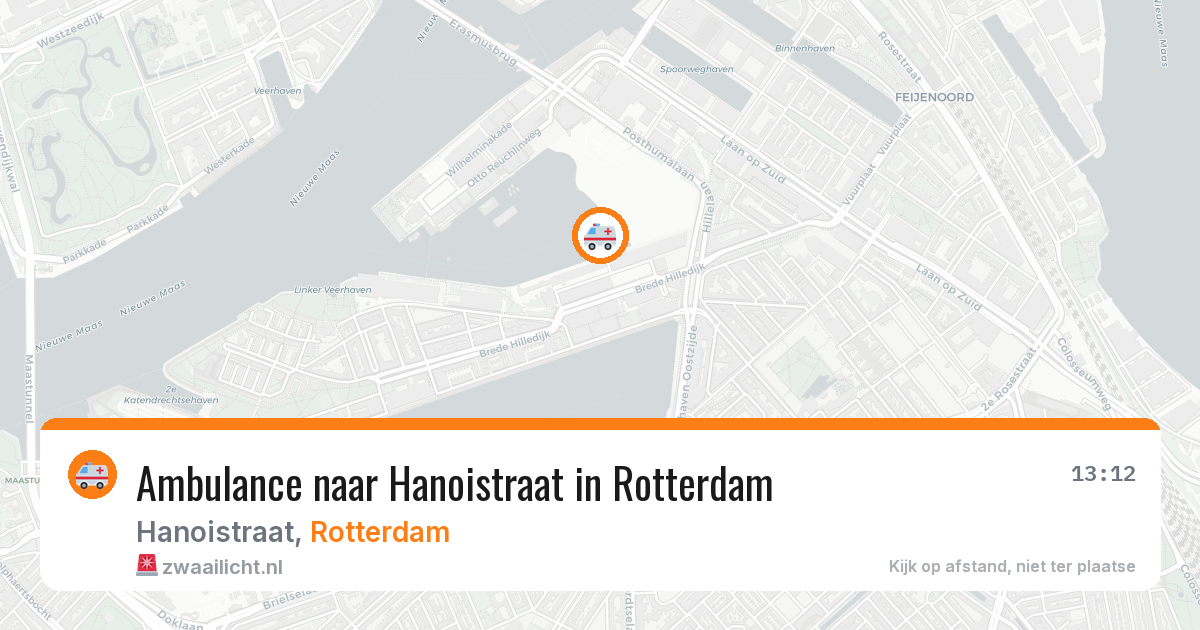 Ambulance naar Hanoistraat in Rotterdam — 25 jun 2026