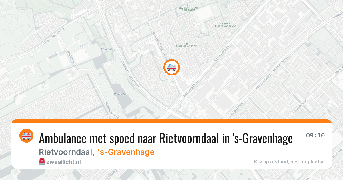 Ambulance met spoed naar Rietvoorndaal in 's-Gravenhage — 18 feb 2026